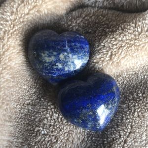 Lapiz Lazuli heart crystals